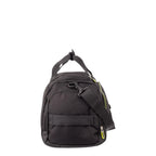 Lieblingstasche Lightstyler Duffle L in black with lime green zipper accents and adjustable shoulder strap