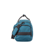Lieblingstasche Lightstyler Duffle L in petrol blue with black straps and side view detailing