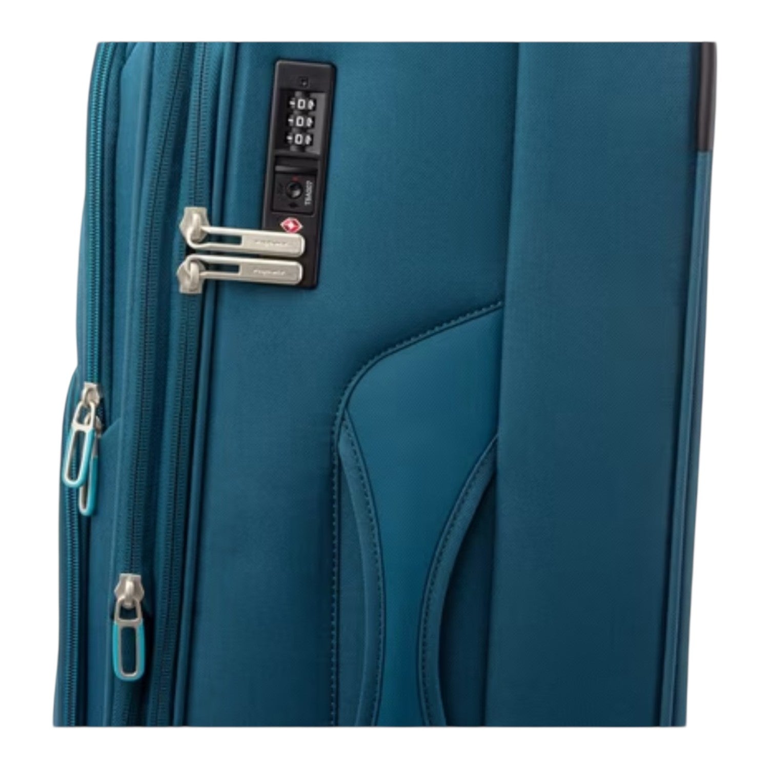Lieblingstasche Lightstyler Spinner L suitcase in teal with TSA combination lock and durable fabric exterior
