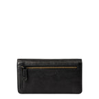 Lieblingstasche Mabel black leather wallet featuring a gold-toned zipper pocket and embossed logo on the back