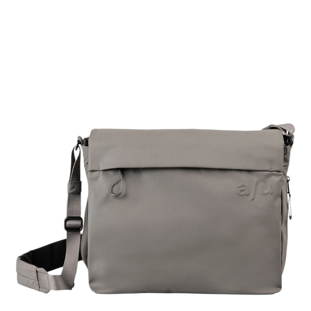 Lieblingstasche Midori RE lite grey messenger bag with adjustable shoulder strap and minimalist design