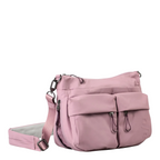 Lieblingstasche Mogami RE lite crossbody bag in dusty pink with multiple front pockets and adjustable strap