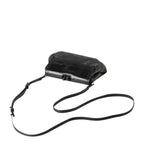 Lieblingstasche Mrs. Whoopie Pie black leather crossbody bag with a vintage-style kiss-lock clasp closure.