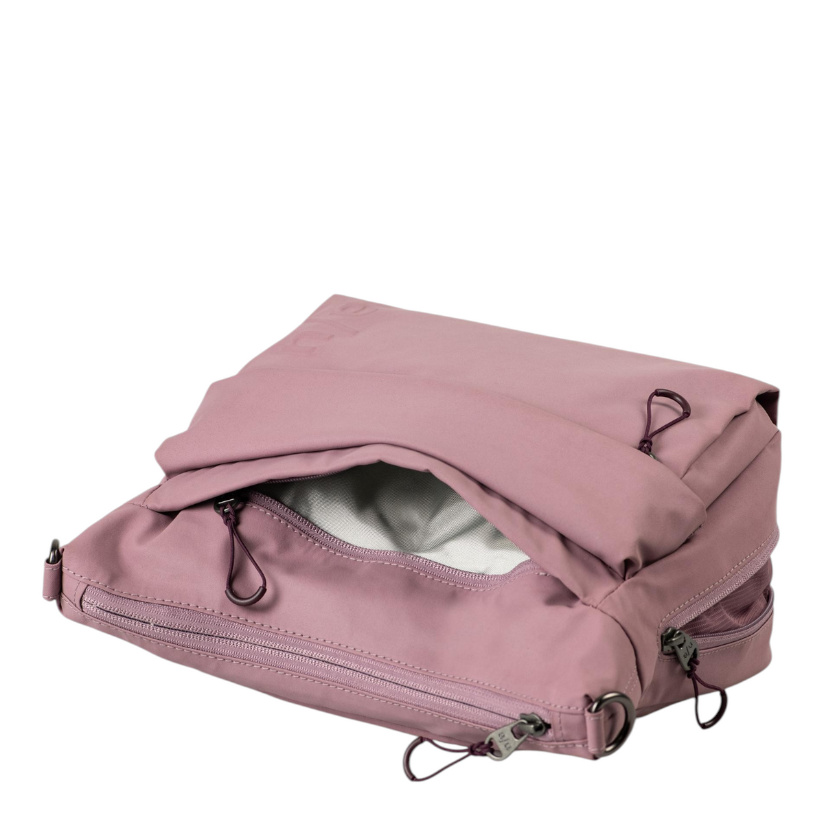Lieblingstasche Nanuki RE lite crossbody bag in dusty rose with zippered compartments and durable fabric