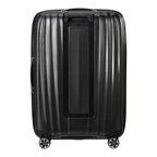 Lieblingstasche NEXIS Spinner 76/28 Exp black hard shell suitcase with vertical ribbed design and four spinner wheels