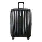 Lieblingstasche NEXIS Spinner 76/28 Exp black hard-shell suitcase with vertical ridges and telescopic handle