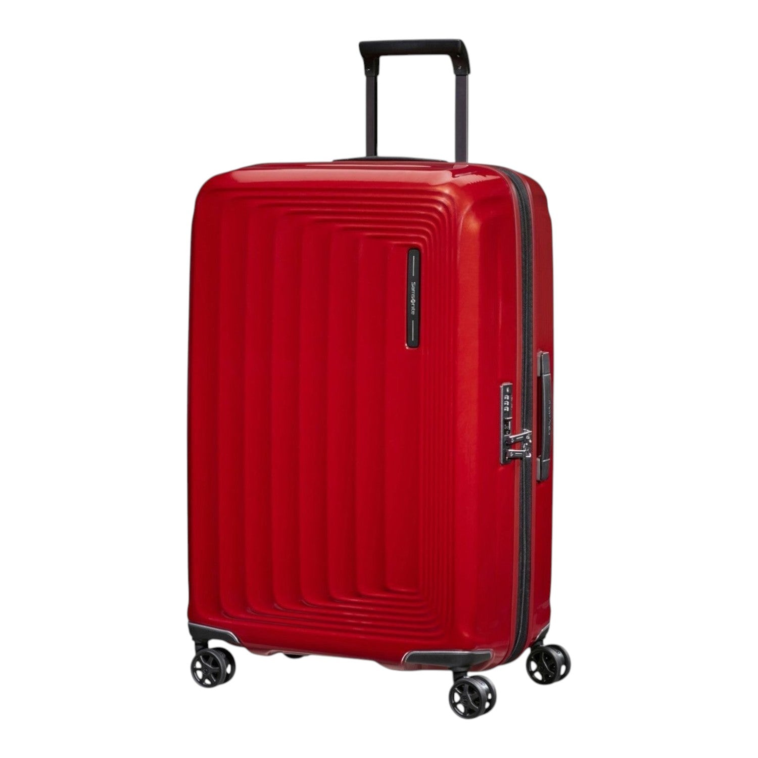 Lieblingstasche NUON Spinner 69/25 red hard-shell suitcase with four wheels and integrated TSA lock