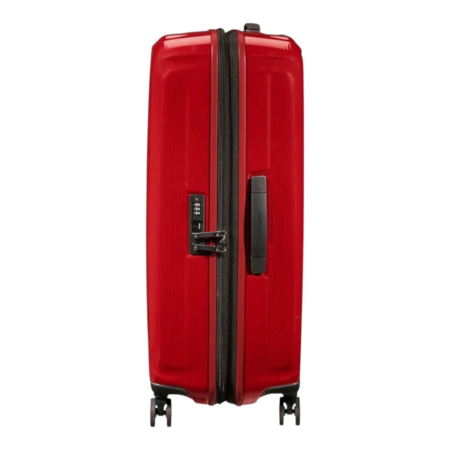 Lieblingstasche NUON Spinner 69/25 red hard shell suitcase with integrated TSA lock and side handle