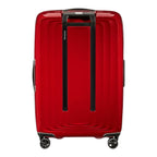 Lieblingstasche NUON Spinner 69/25 red hard shell suitcase with black telescopic handle and four spinner wheels