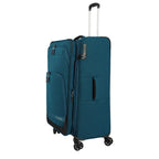 Lieblingstasche KICK OFF large expandable 4-wheel trolley suitcase in petrol blue with TSA lock and side handle