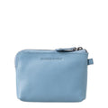 Lieblingstasche Physalis light blue leather coin purse with a top zipper closure