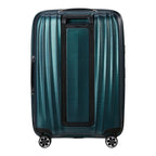 Lieblingstasche PRODIVER HS Spinner 75/28 Exp suitcase in metallic teal with a hard shell and four spinner wheels.