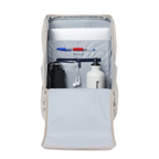 Lieblingstasche Purik backpack interior with organized laptop sleeve, pen holder, and water bottle compartment
