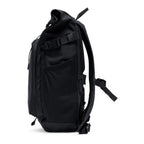 Lieblingstasche Rolltop Adventure black backpack with buckle closure and side pocket