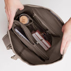 Lieblingstasche GOT BAG Rolltop Lite 2.0 backpack interior showing laptop sleeve, water bottle, and organized pockets