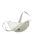 Lieblingstasche Roop moonbag made from recycled white and grey sailcloth with a maritime design and adjustable strap