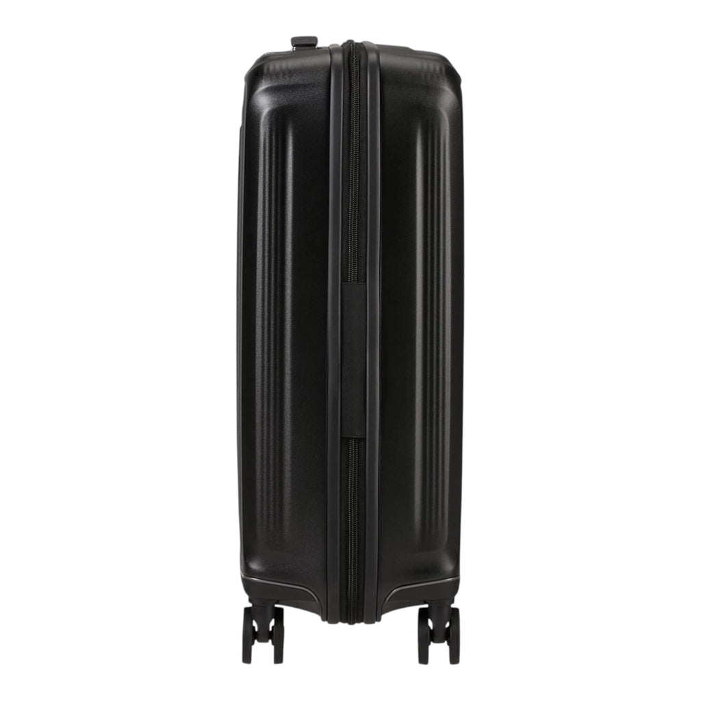 Lieblingstasche Samsonite NUON Spinner 55/20 Exp carry-on suitcase in black with a durable hardshell design.