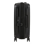Lieblingstasche Samsonite Nuon black hardshell carry-on spinner suitcase with integrated TSA lock and side handle