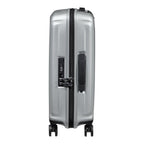 Lieblingstasche Samsonite NUON Spinner 55/20 silver hard shell carry-on suitcase with TSA lock and side handle