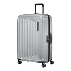 Lieblingstasche Samsonite NUON Spinner 75/28 hard shell suitcase in metallic silver with TSA lock and 4 wheels