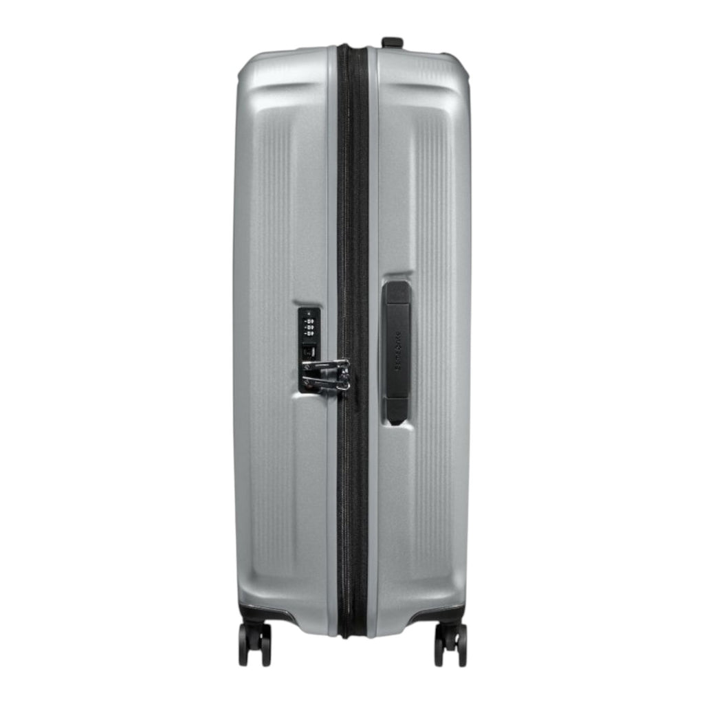 Lieblingstasche Samsonite NUON Spinner 75/28 silver hardshell suitcase with TSA lock and side handle