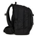 Lieblingstasche satch PACK school backpack in black with ergonomic straps and side view