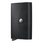Lieblingstasche Secrid Envelope Original black leather card wallet with snap button closure