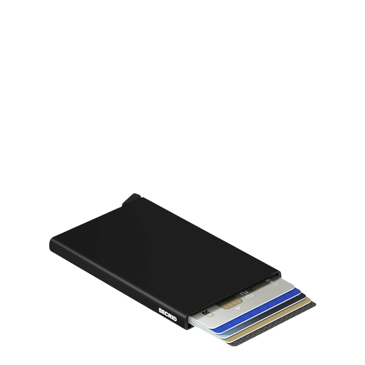 Lieblingstasche Secrid Cardprotector in black aluminium with RFID protection and quick-access card mechanism