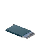 Lieblingstasche Secrid Cardprotector in dark blue aluminium with RFID protection and card slide mechanism