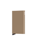 Lieblingstasche Secrid Cardprotector in metallic bronze, a slim aluminium RFID-blocking wallet for secure card storage.