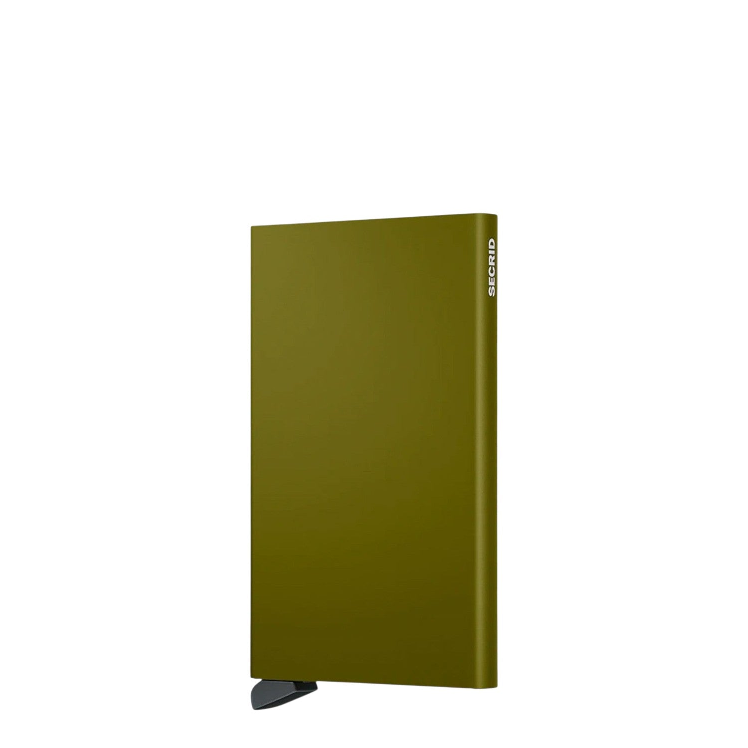 Lieblingstasche Secrid Cardprotector in olive green aluminum with RFID protection and card slide mechanism