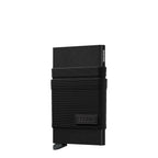 Lieblingstasche Secrid Flexwallet in black featuring a protective card case with a flexible elastic powernet sleeve
