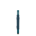 Lieblingstasche Secrid Flexwallet in teal with a flexible powernet textile sleeve and integrated card protector