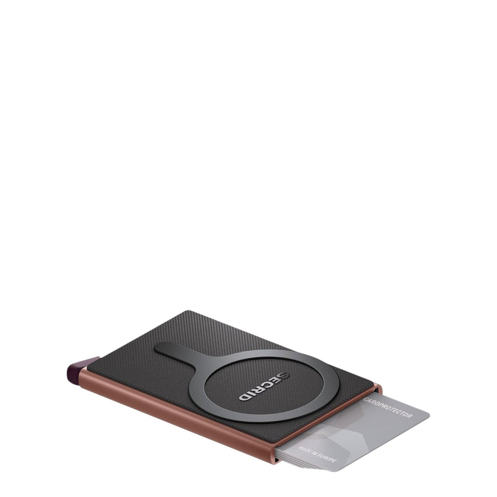Lieblingstasche Secrid Cardprotector for MagSafe in bronze and black with RFID protection and magnetic attachment