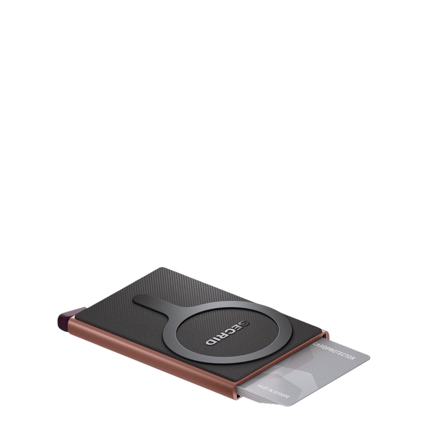 Lieblingstasche Secrid Cardprotector for MagSafe in bronze and black with RFID protection and magnetic attachment
