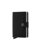 Lieblingstasche Secrid Miniwallet Original in black leather with RFID-protected card protector and snap closure