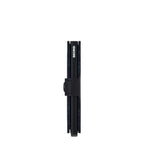 Lieblingstasche Secrid Miniwallet Matte in black leather with RFID-protected card case and snap button closure