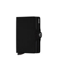 Lieblingstasche Secrid Twinwallet Crisple in black leather with RFID protection and snap button closure