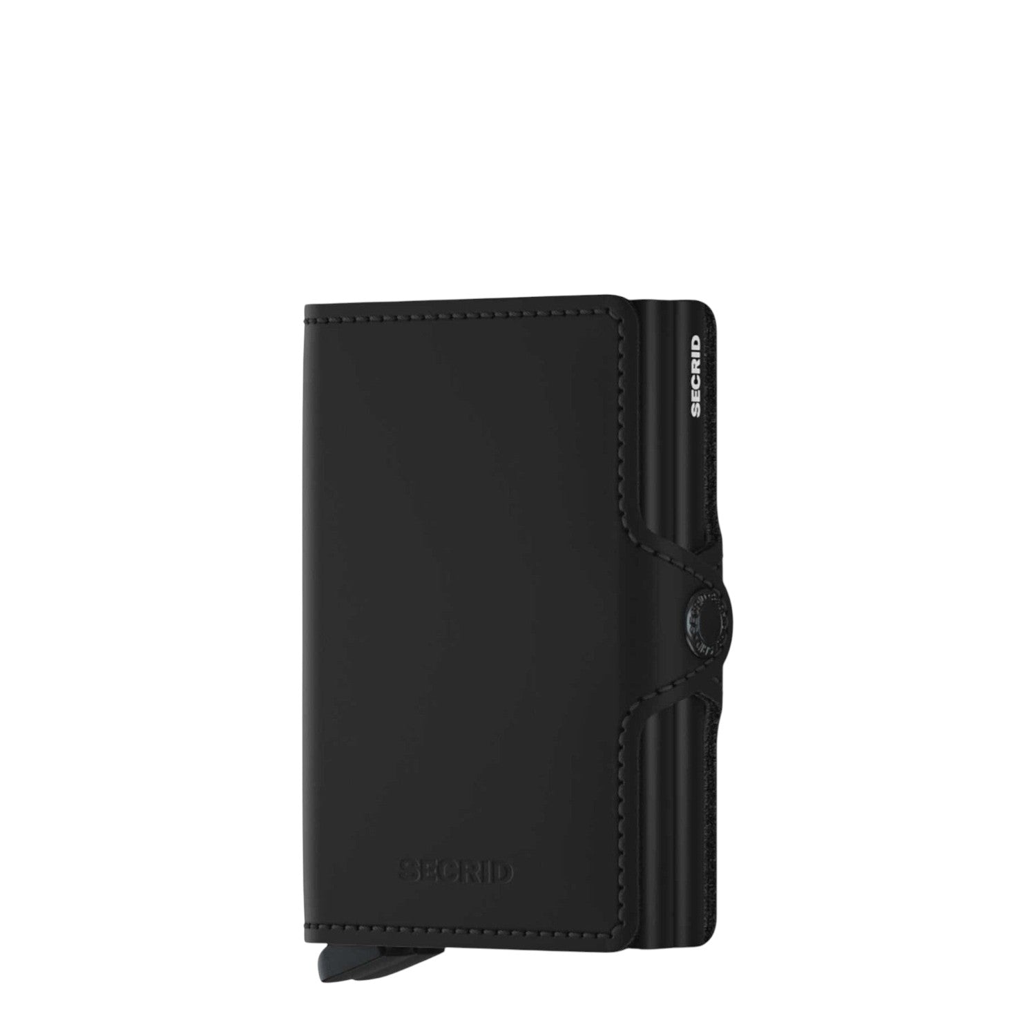 Lieblingstasche Secrid Twinwallet Matte in black leather with RFID protection and dual card holder mechanism