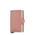 Lieblingstasche Secrid Twinwallet Pebble in dusty pink textured leather with dual card protectors and snap closure