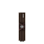 Lieblingstasche Secrid Twinwallet Vintage in dark brown leather with dual card protectors and snap button closure