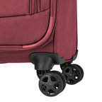 Lieblingstasche Skaii trolley suitcase in burgundy with durable 360-degree spinner wheels and zippered front pocket