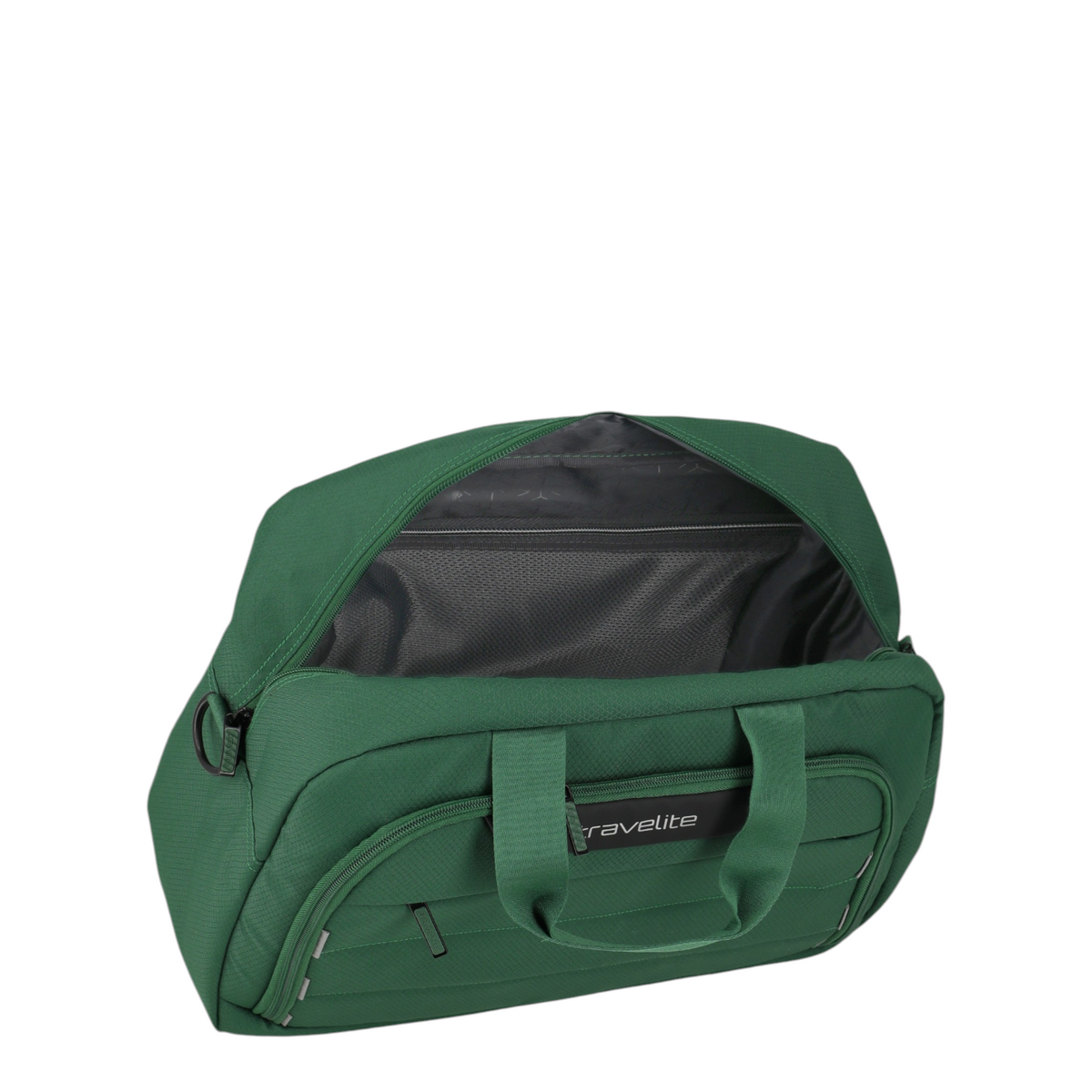 Lieblingstasche Skaii Weekender travel bag in green with an open main compartment and front zip pocket