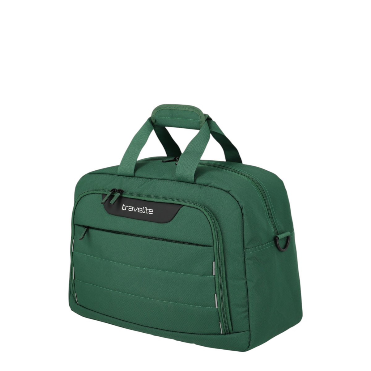 Lieblingstasche Skaii Weekender travel bag in dark green polyester with front zip pocket and top carry handles