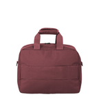 Lieblingstasche Skaii Weekender travel bag in dark red fabric with sturdy top handles and a zippered main compartment.