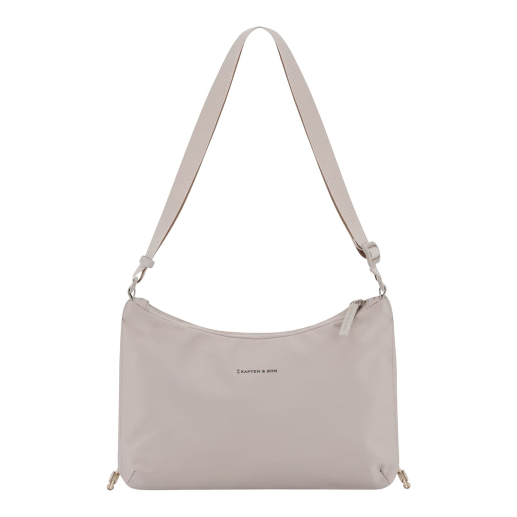 Lieblingstasche Skara Small beige shoulder bag with adjustable strap and minimalist design