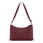 Lieblingstasche Skara Small shoulder bag in burgundy with an adjustable strap and minimalist design