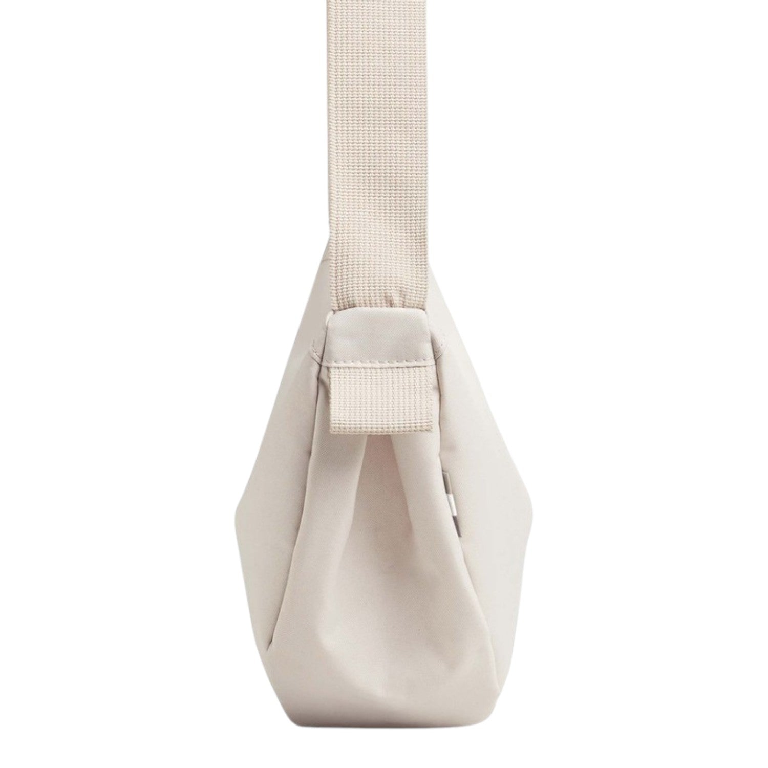 Lieblingstasche small cream crescent-shaped crossbody bag with adjustable strap