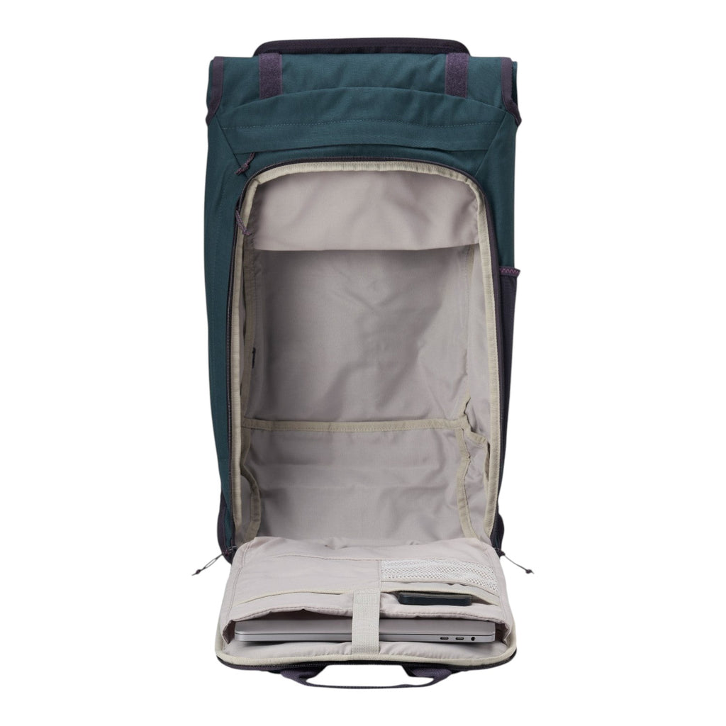 Lieblingstasche Trip Pack dark green travel backpack with open main compartment and laptop sleeve interior