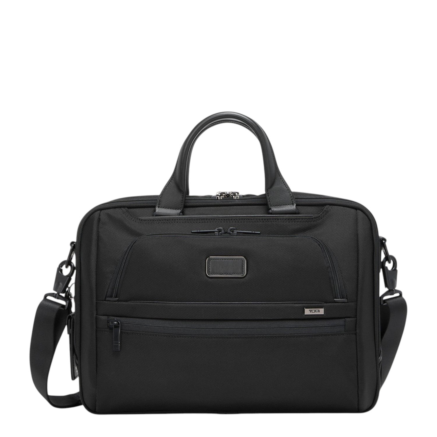 Lieblingstasche Tumi Alpha medium 15-inch black ballistic nylon briefcase with leather handles and shoulder strap